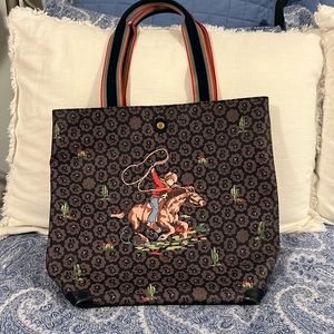 Cath Kidston Freston Rose Leather Tote Bag